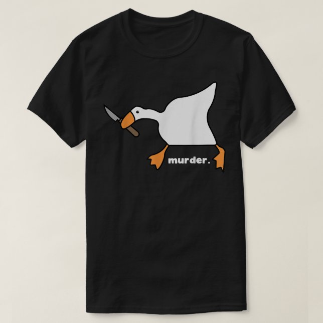 T-shirt Funny Goose Murder  (Design devant)
