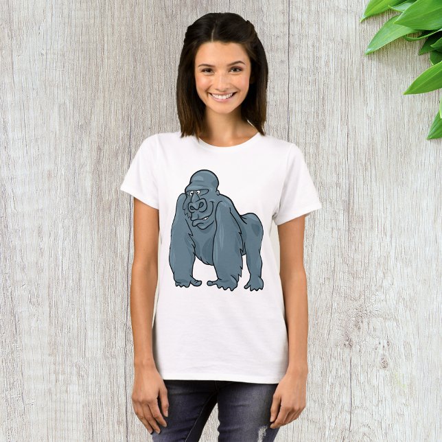T-shirt Funny Gorilla Cool Bleu Ape Animal Design (Créateur téléchargé)