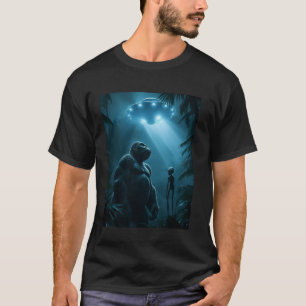 T-shirt Funny Gorilla et Alien Selfie ufu Hommes Femmes en