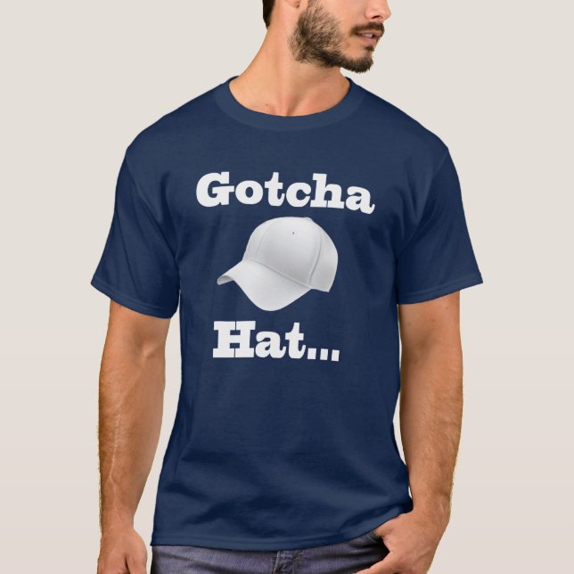 T-shirt Funny Gotcha Casquette Boxe, Funny Mens S (Devant)