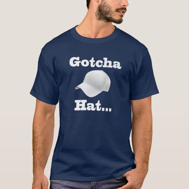 T-shirt Funny Gotcha Casquette Boxe, Funny Mens S (Devant)
