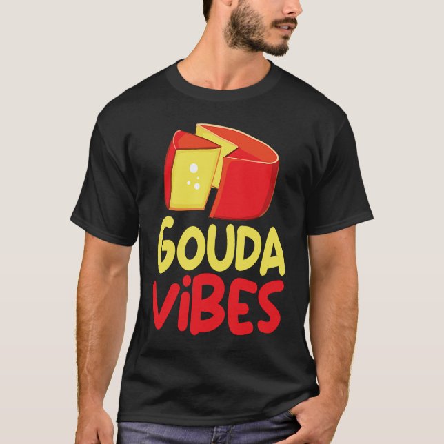 T-shirt Funny Gouda Lover Cheesus More Cheese Brie Gouda V (Devant)