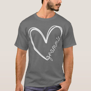 T-shirt Funny Grammie Heart for Grandma Mother Day Women