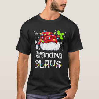 T-shirt Funny Grand-mère Claus Pyjamas de Noël Père Noël