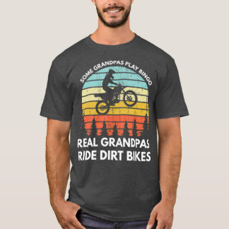 T-shirt Funny Grand-pa Motocross Dirt Vélo Rider Braaap