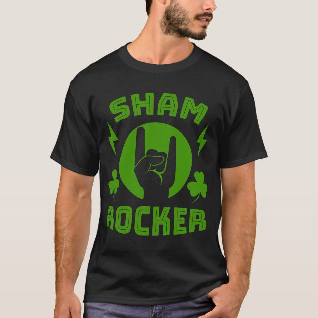 T-shirt Funny Green Saint Patrick's Day Shamrocker (Devant)