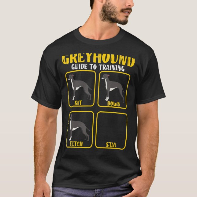 T-shirt Funny greyhound whippet guide d'entraînement pour  (Devant)