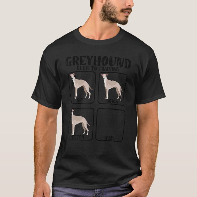 T-shirt Funny greyhound whippet guide d'entraînement pour  (Devant)