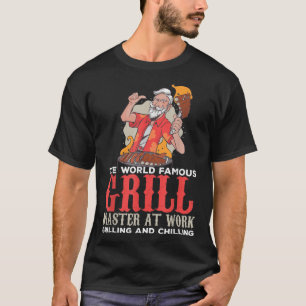 T-shirt Funny Grill Master Bbq Lovers Foodies Chef Fumé