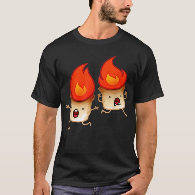 T-shirt Funny Groupe Hug Smores Marshmallow Campin Camping (Devant)