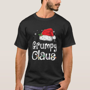 T-shirt Funny Grumpy Claus Pajamas de Noël Père Noël