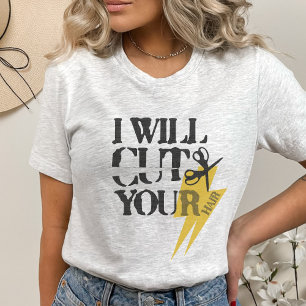 T-shirt Funny Grunge Hair Stylo Coiffeur Phrase
