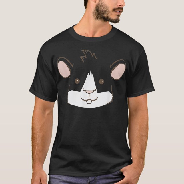 T-shirt Funny Guinea Pig Face Furry Potato  (Devant)