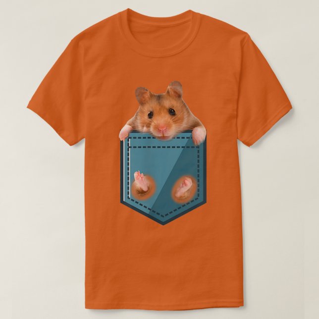 T-shirt Funny Guinea Pig in Your Pocket  (Design devant)