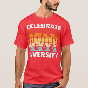 T-shirt Funny Guitar Celebrate Diversity Vintage Music 371