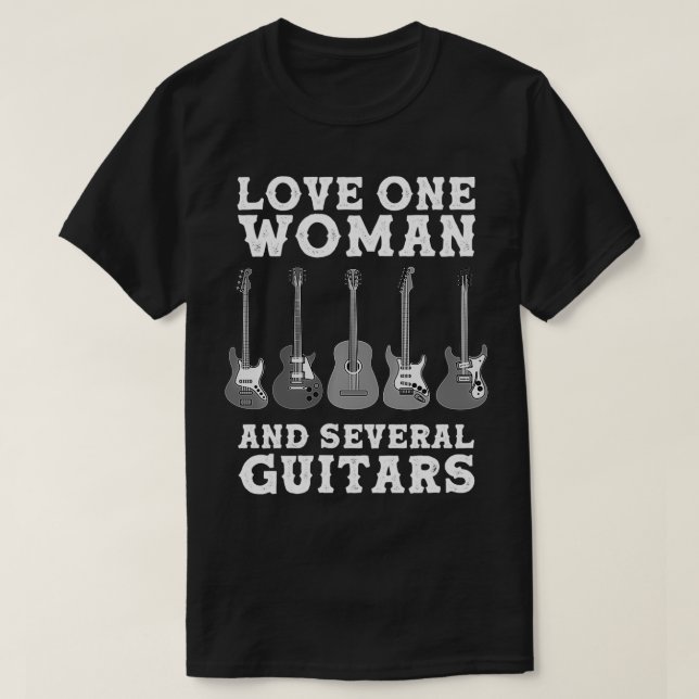 T-shirt Funny Guitar Novelty Gift For Guitarists Men Fathe (Design devant)