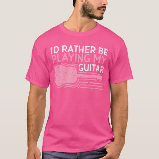 T-shirt Funny Guitare Acoustique Guitare Musicien