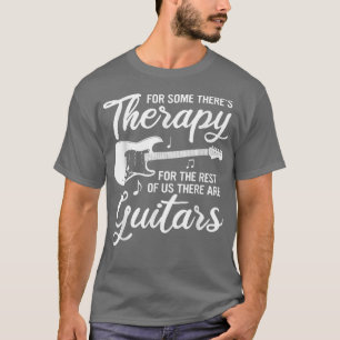 T-shirt Funny Guitare Musique Thérapie Basse Guitariste Vi
