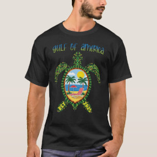 T-shirt Funny Gulf of America Turtle Est. 2025 golfe de no