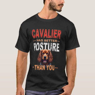 T-shirt Funny Gym Gift for Cavalier King Charles Spaniel D