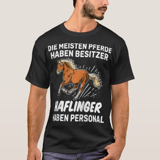 T-shirt Funny Haflinger Personal Rider Cadeau Cheval (Devant)