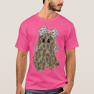 T-shirt Funny Halloween Camouflage Camo Ghost Hello Huntin