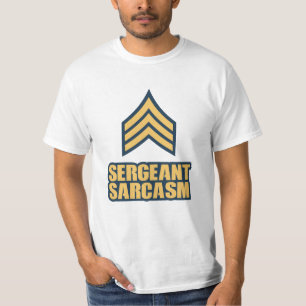T-shirt Funny Halloween Costume Idée Sergent Sarcasme