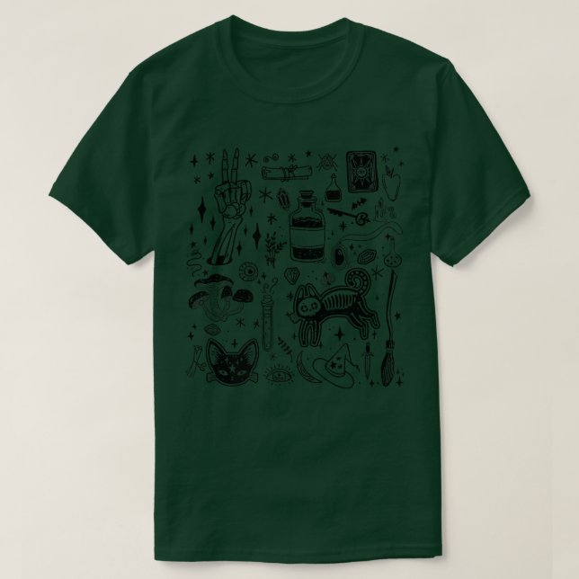 T-shirt Funny Halloween, élément Halloween Vibes Citrouill (Design devant)