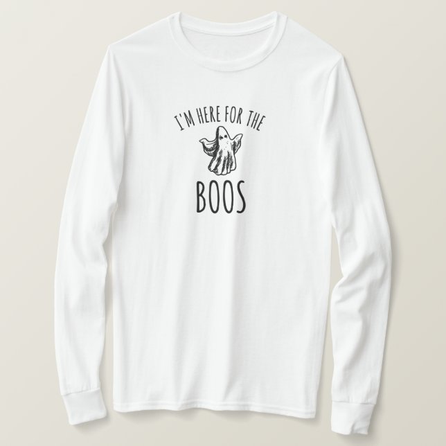 T-shirt Funny Halloween Ghost Boos Pun (Design devant)