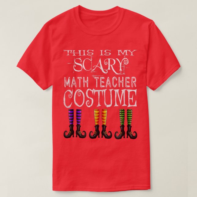 T-shirt Funny Halloween Math Teacher Costume T 2600 (Design devant)