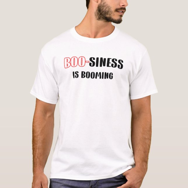 T-shirt Funny Halloween Pun - Boo-siness est en plein esso (Devant)