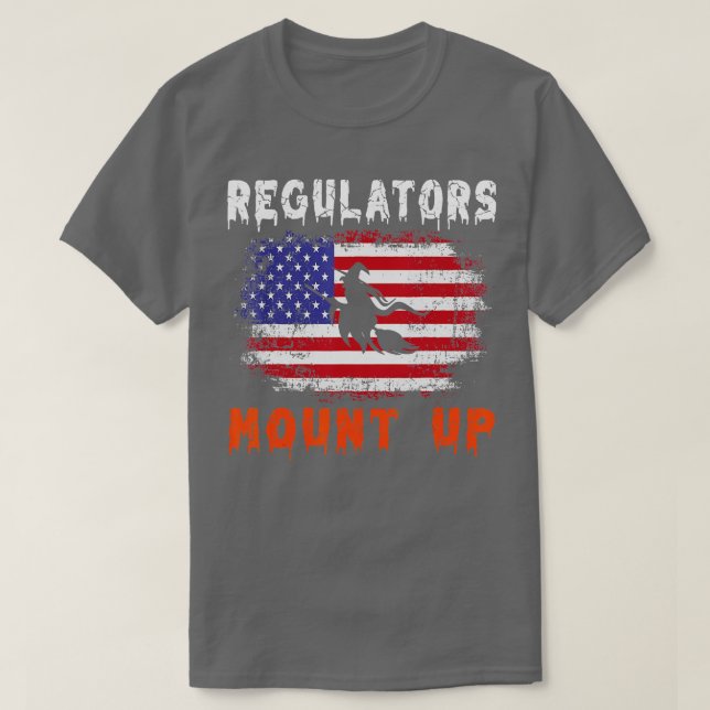 T-shirt Funny Halloween sorcière régulateur Monter (47) (Design devant)