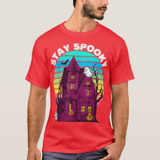 T-shirt Funny Halloween Stay Spooky Ghost Monsters Costume