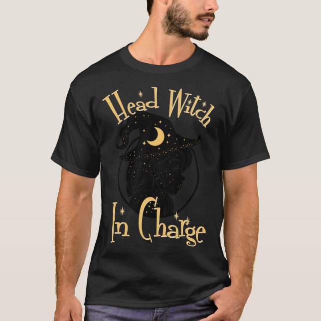 T-shirt Funny Halloween Witch Head Quotes for Wiccan Witch (Devant)