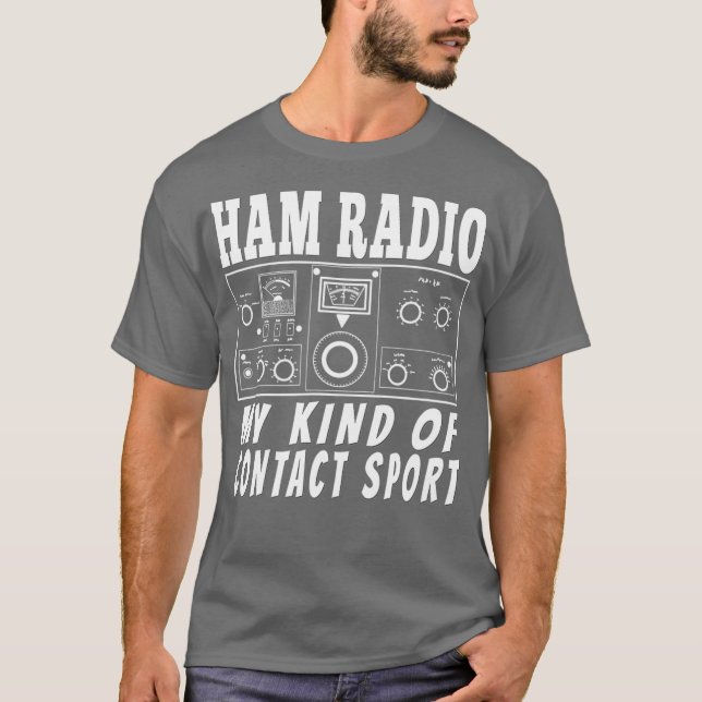 T-shirt Funny Ham Radio-Active Operator Cadeaux Contact (Devant)