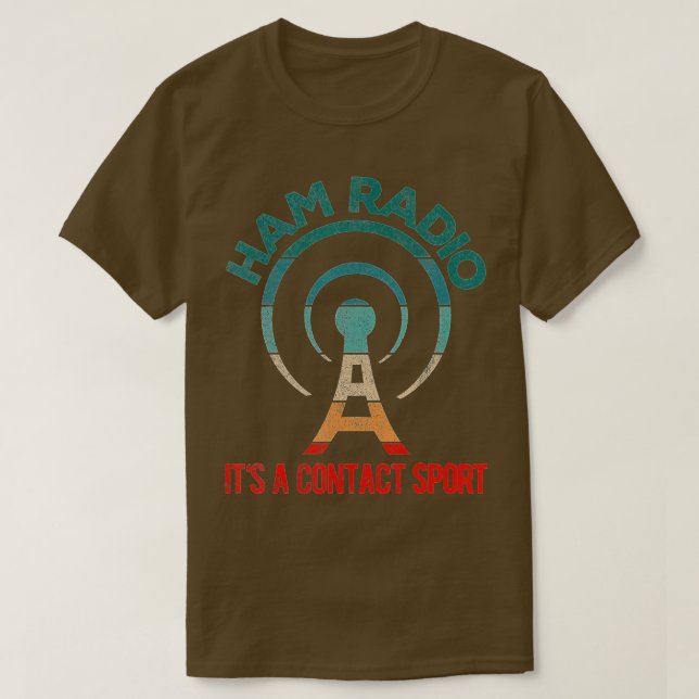 T-shirt Funny Ham Radio Opérateur Grand-père Papa Amateur  (Design devant)