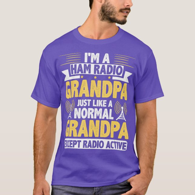 T-shirt Funny Ham Radio Operator Grandpa (Devant)