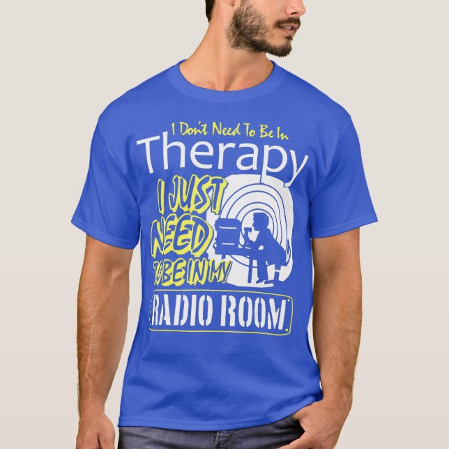 T-shirt Funny Ham Radio Shirt Therapy Shortwave Amateur (Devant)
