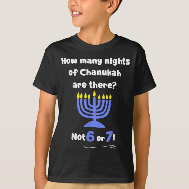 T-shirt Funny Hanukkah 67 Meme Teacher How Many Nights Of  (Devant)