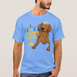 T-shirt Funny Hanukkah Chanukah Vizsla Dog Lover Menorah J<br><div class="desc">Funny Hanukkah Chanukah Vizsla Dog Lover Menorah Jewish  .</div>