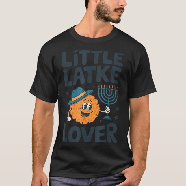 T-shirt Funny Hanukkah Little Latke Jewish Family Kids Mat (Devant)