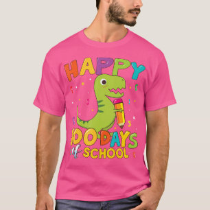 T-shirt Funny Happy 100 Jours École T Rex Chemise Garçons