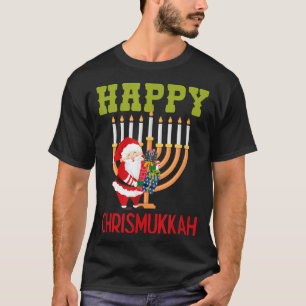 T-shirt Funny Happy Chrismukkah Witty Hanukkah Christmas J