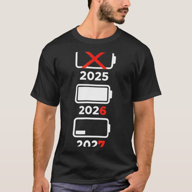 T-shirt Funny Happy New Year 2026 2027 67 Meme Six Seven  (Devant)