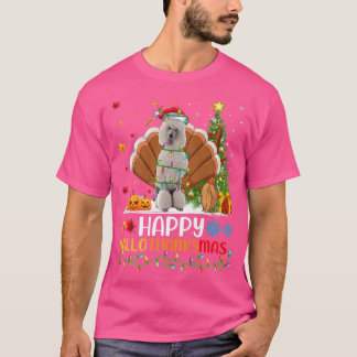 T-shirt Funny Happy Standard Poodle Dog HelloThanksMas