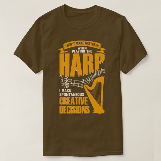 T-shirt Funny Harp Player Musique Musicien Harpist Cadeau (Design devant)