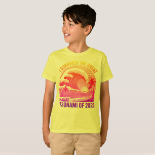T-shirt Funny Hawaiian Tsunami Survivor Shirt - 2025