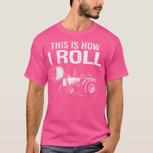 T-shirt Funny Hay Bale Comment je roule Cool Fermier Tract