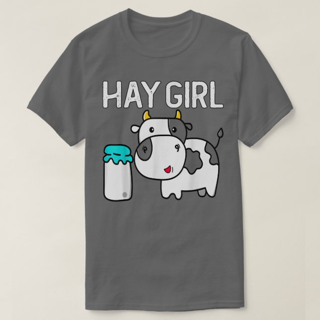 T-shirt Funny Hay Gift Cute Cattle Cow Lovers  (Design devant)