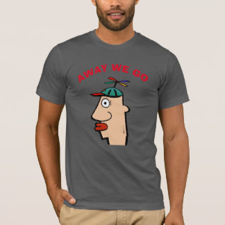 T-shirt Funny Head Travel texte d'édition,